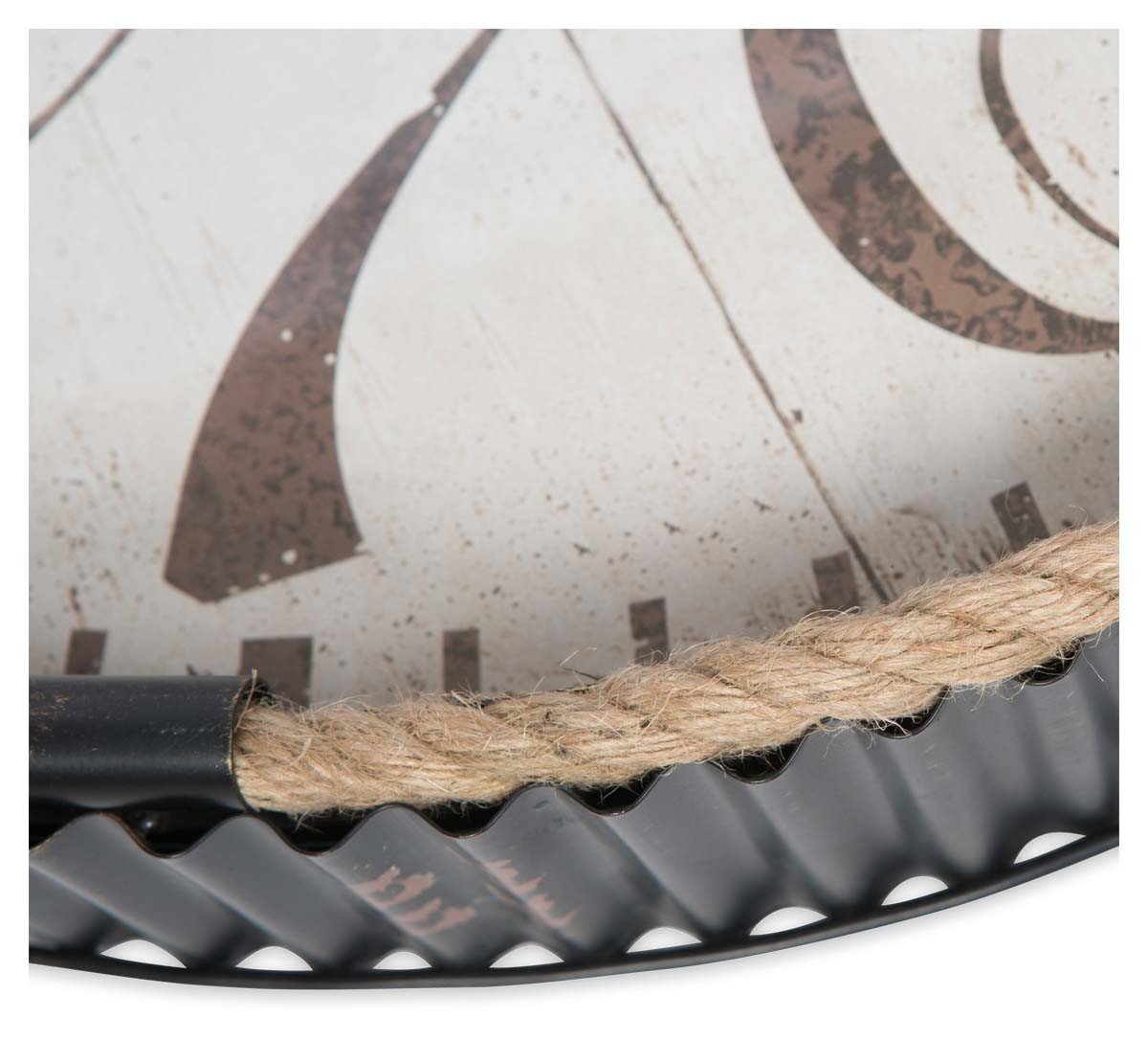 Rope Cord Iron Wall Clock 61cm-Accessories-Home & Giftware-Default Title---abc