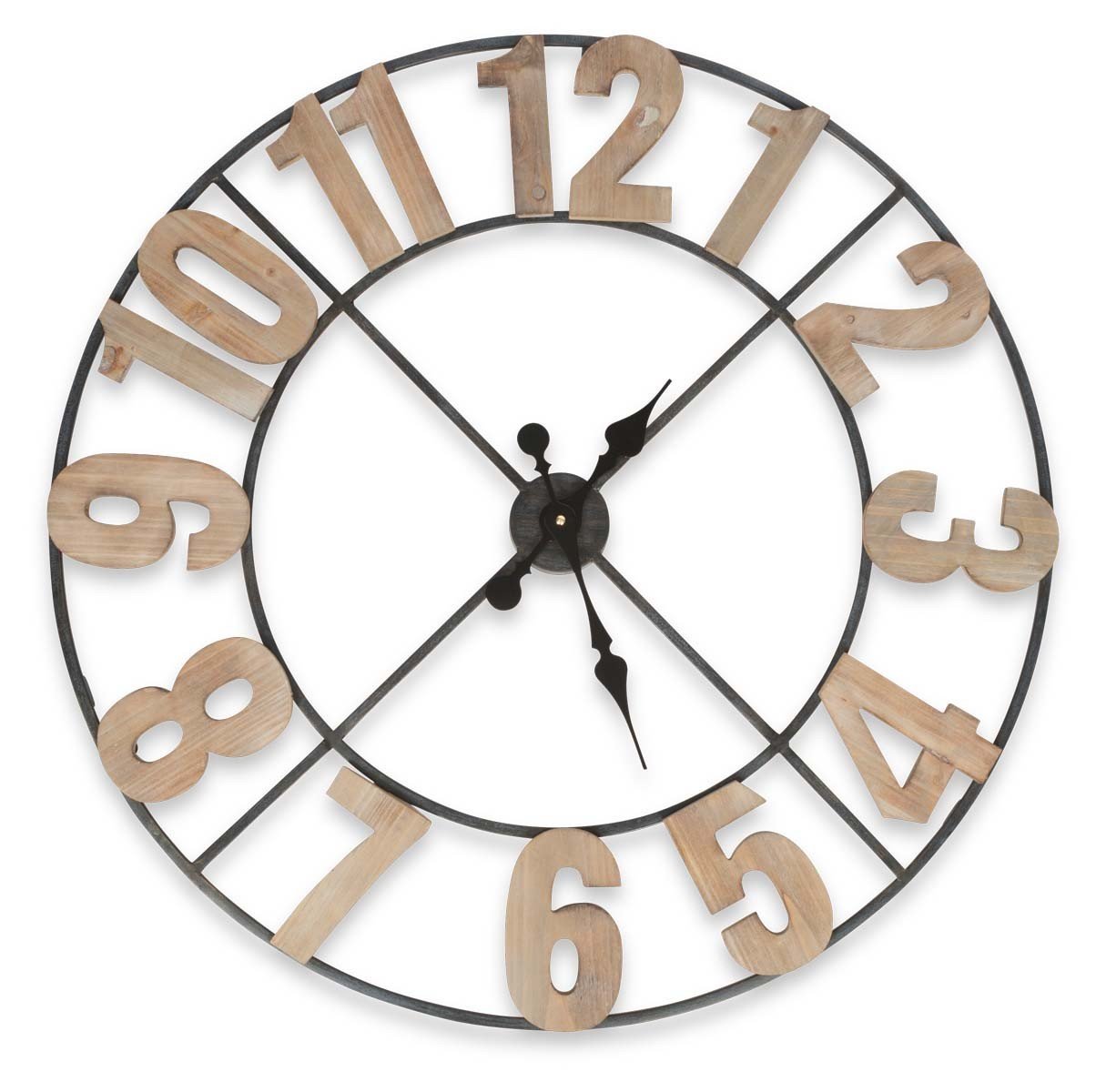 Industrial 80cm Wall Clock-abc