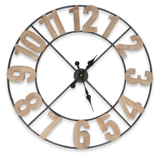 Industrial 80cm Wall Clock-abc