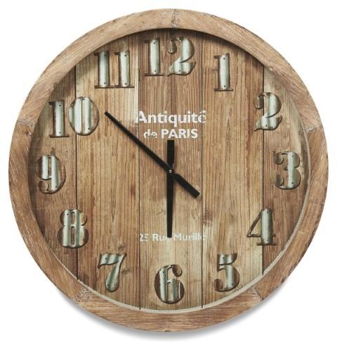 Wooden Paris Classic Clock - Natural-Accessories-Home & Giftware-Default Title---abc