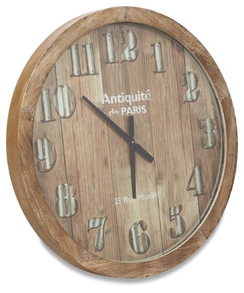 Wooden Paris Classic Clock - Natural-Accessories-Home & Giftware-Default Title---abc