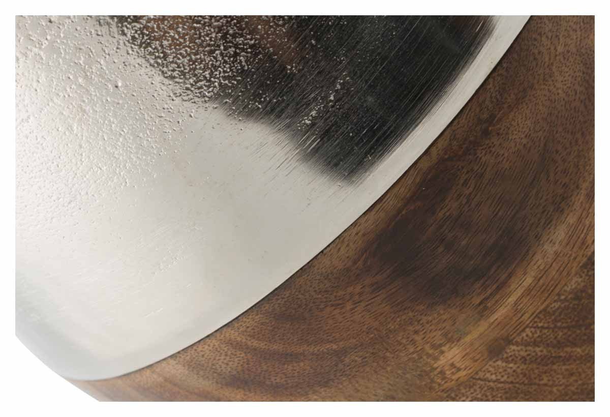 Pinda Wood and Aluminium Flower Vase Small-Accessories-Home & Giftware-Default Title---abc