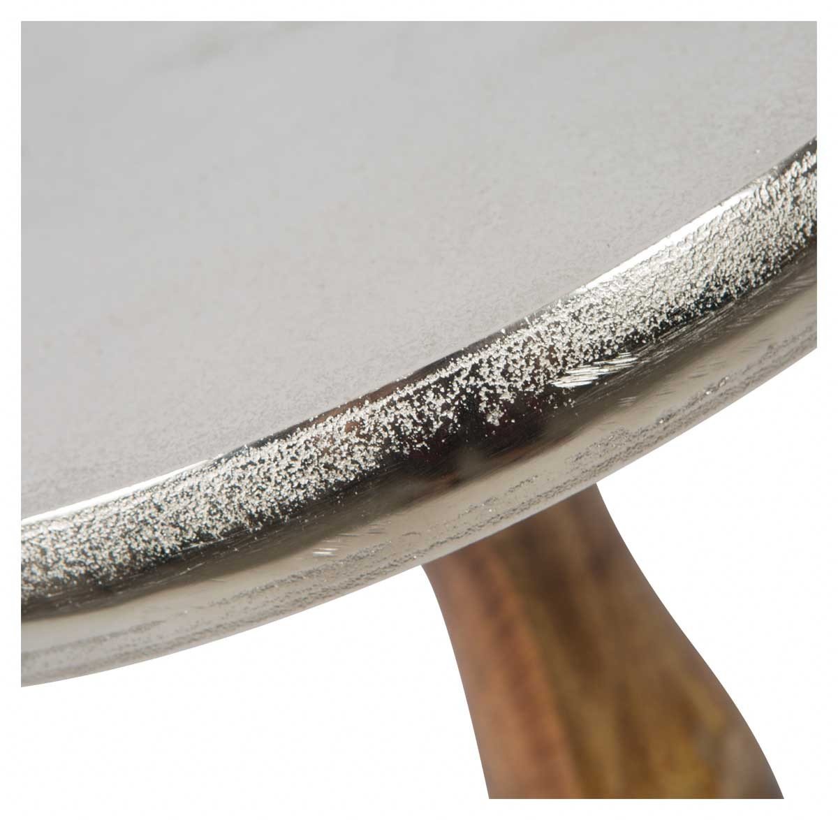 Pinda Aluminium and Wood Side Table Medium-Living-Home & Giftware-Default Title---abc