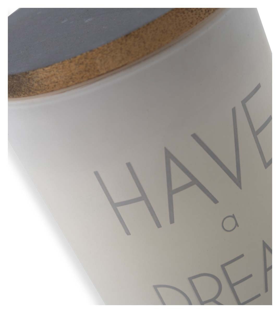 Have A Dream Frosted Glass Candle with Wax-abc