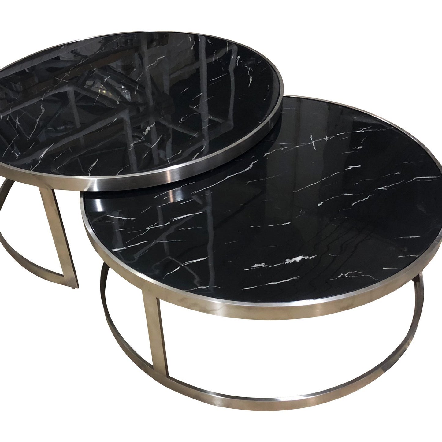 Sterling Coffee Table Set Black Marble-Living-Future Classics Furniture-Default Title---abc