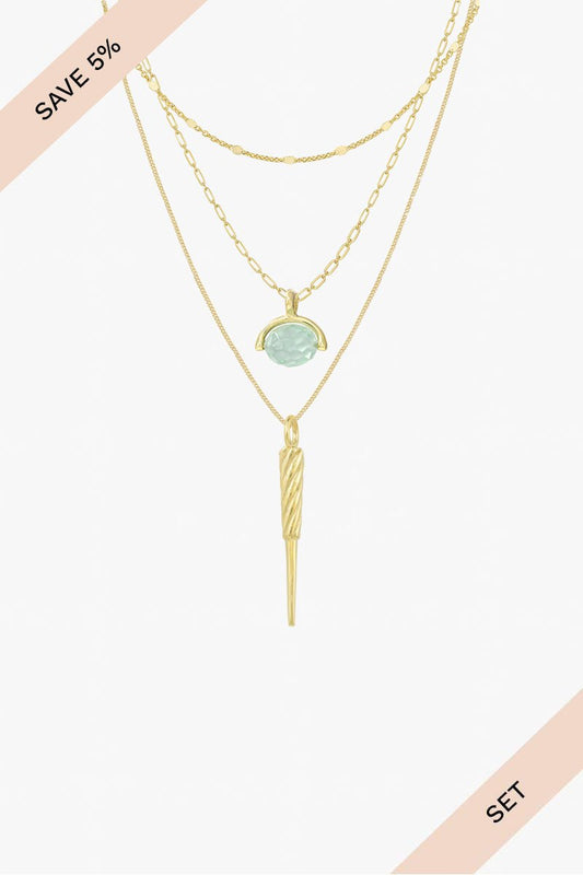 Ice set gold plated-abc