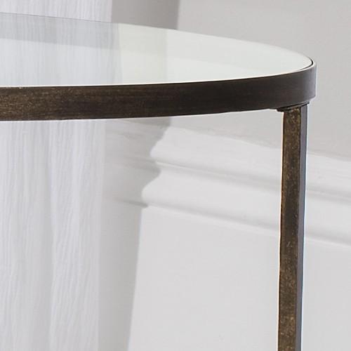 Hamza Bronze Metal and Glass Coffee Table-abc