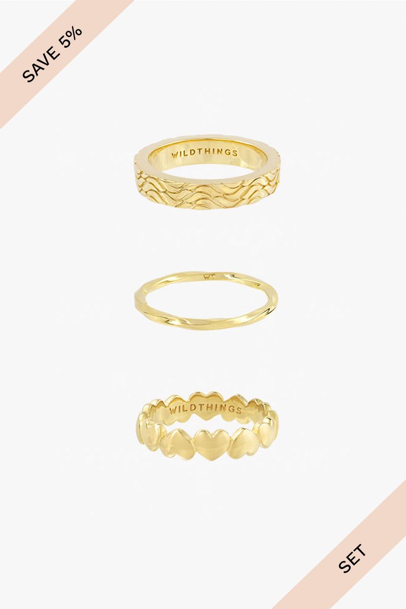 Infinite ocean set gold plated-abc