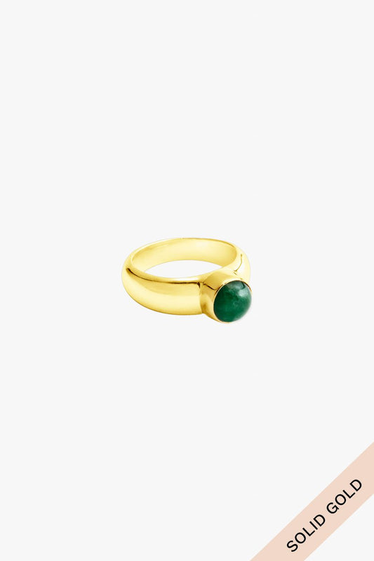 Jungle ring 14k solid gold-abc