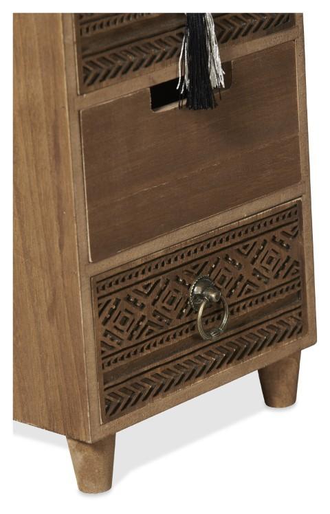 Phoenix Wooden 3 Drawer Storage - Brown-Living-Home & Giftware-Default Title---abc