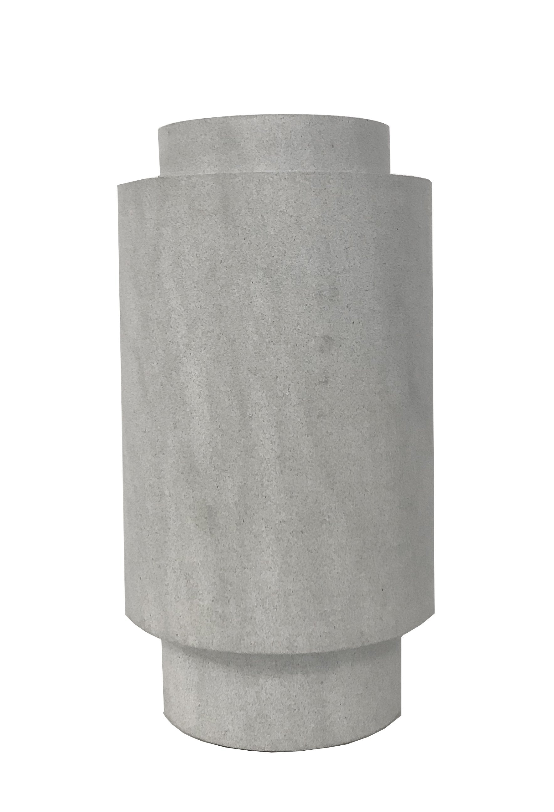 Kez Stone Vase Large Pale Grey-abc