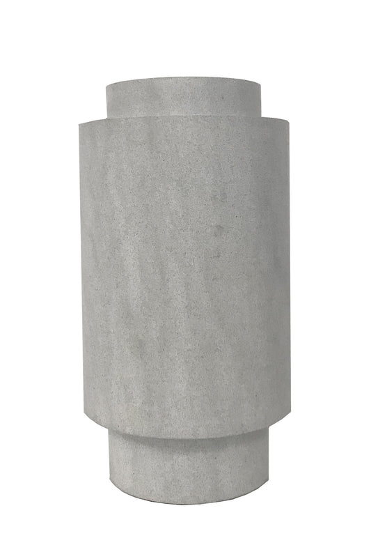Kez Stone Vase Large Pale Grey-abc