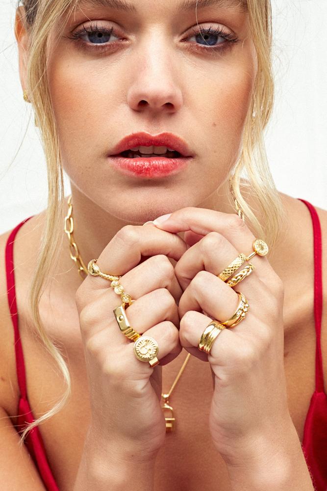 Pinky band gold plated-Ring-Wildthings_collectables-1 (US 3.5 / 14.5mm)-Gold plated--abc