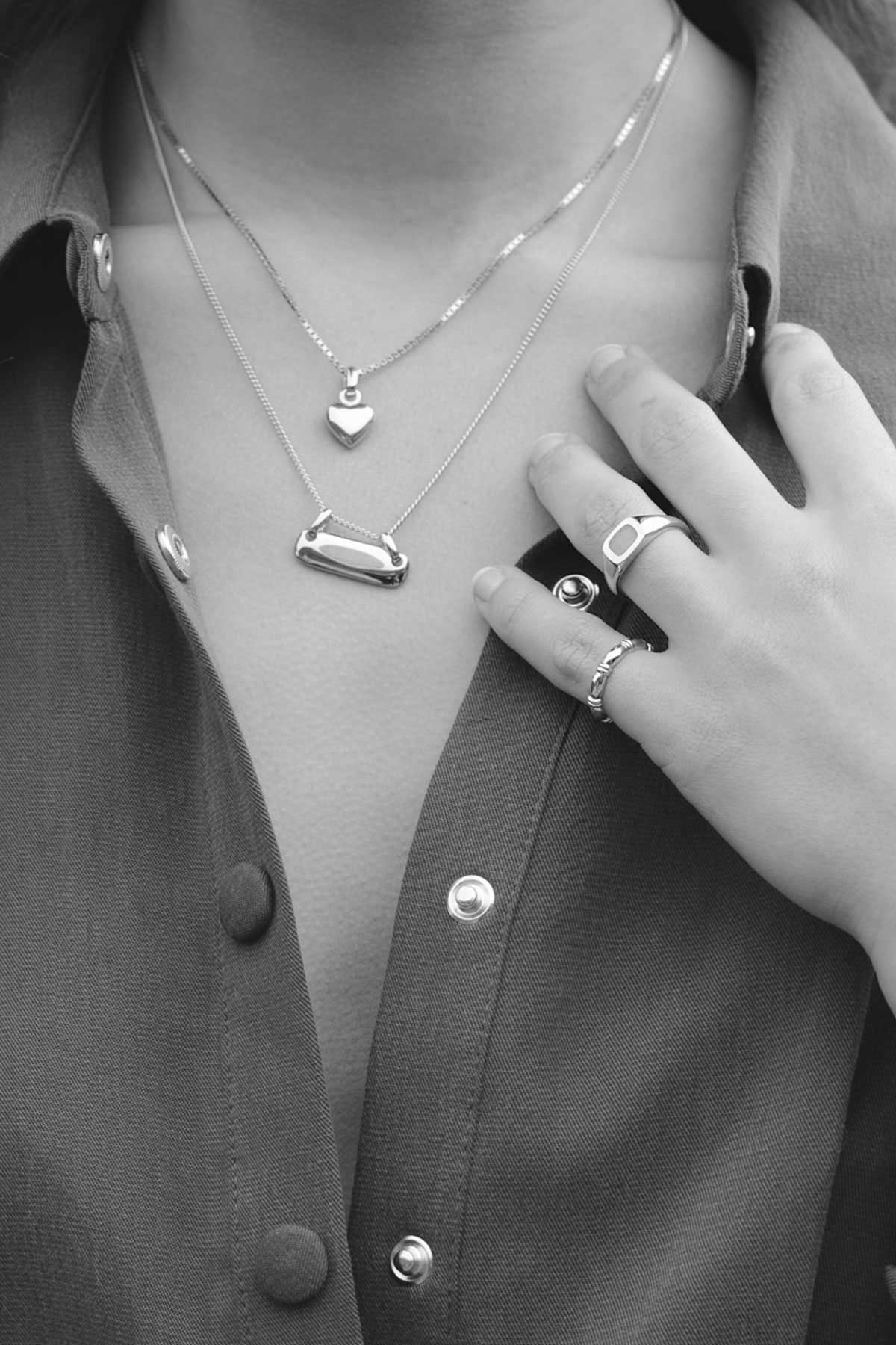 L'amour pendant silver-abc