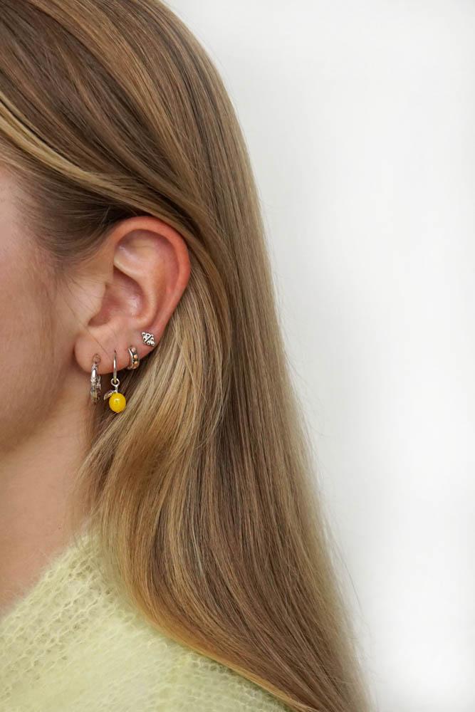 Lemon earring silver-abc
