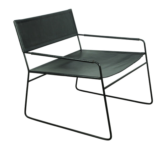 Mak Chair Black Leather-abc