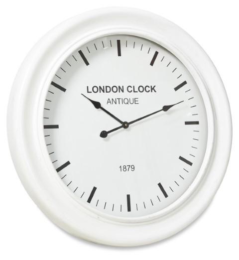 London Classic Wooden Wall Clock - White-abc