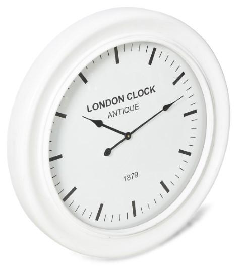 London Classic Wooden Wall Clock - White-abc