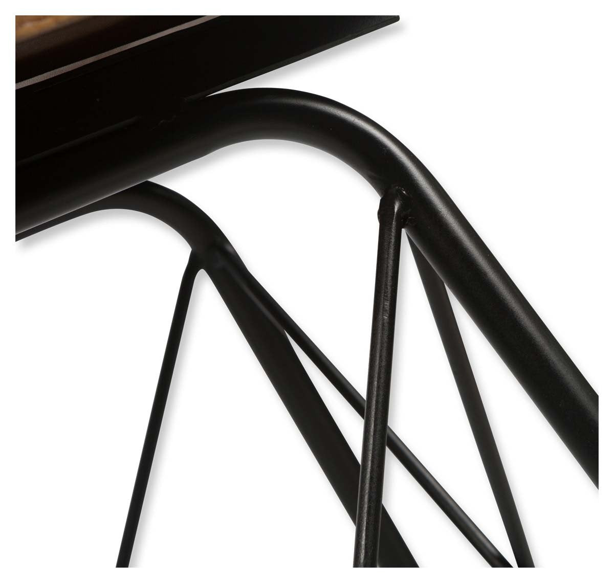 Capri Leather Bar Stoolwith Iron Legs-abc