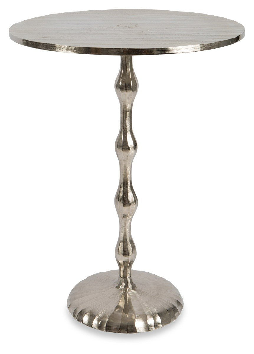 Large Aluminium Chisel Side Table Knock Down-abc