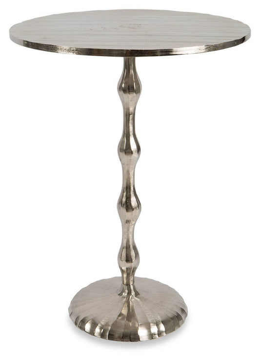 Large Aluminium Chisel Side Table Knock Down-abc