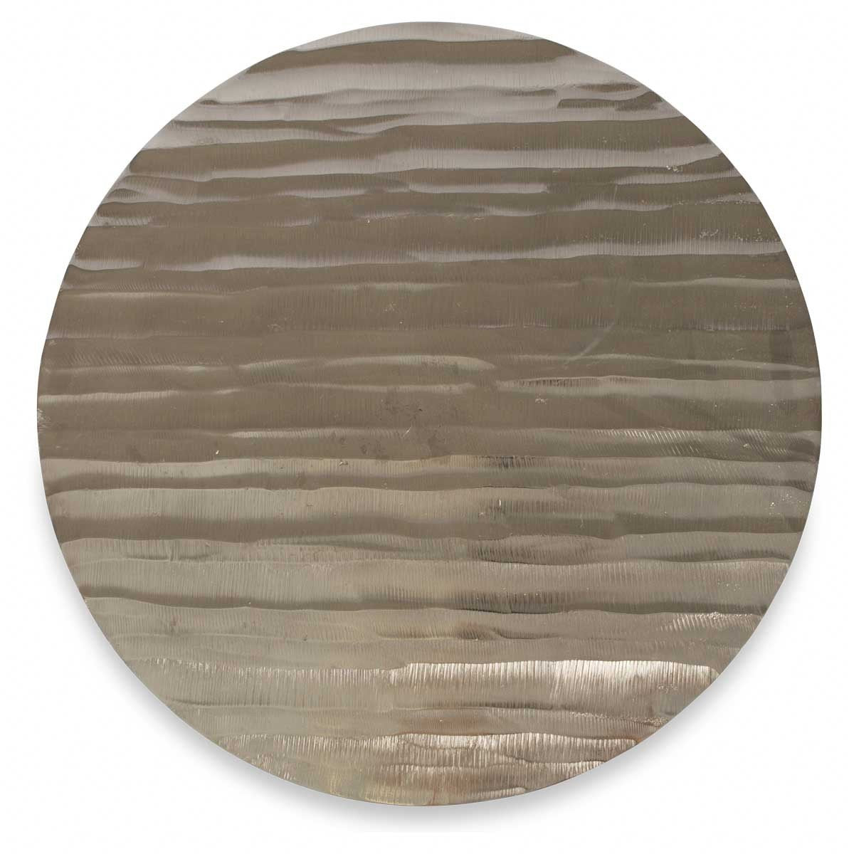 Large Aluminium Chisel Side Table Knock Down-abc