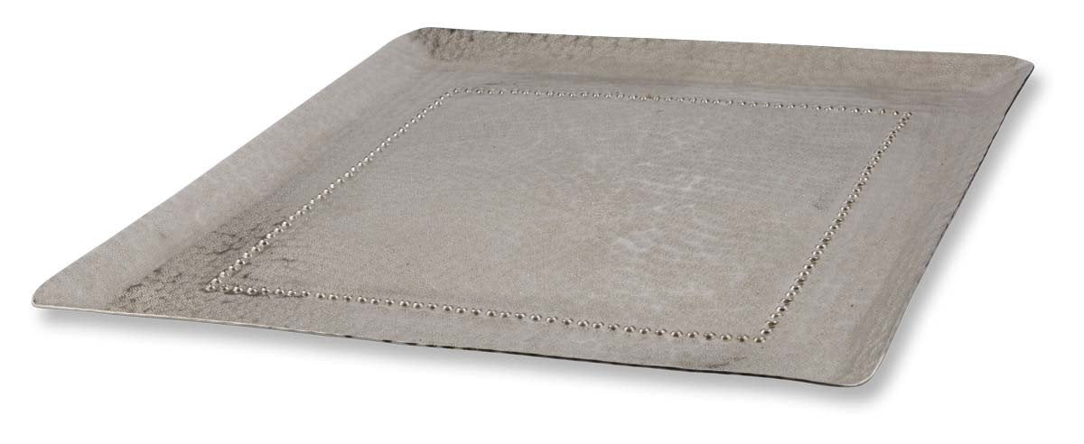 Kamal Aluminium Large Square Tray-abc