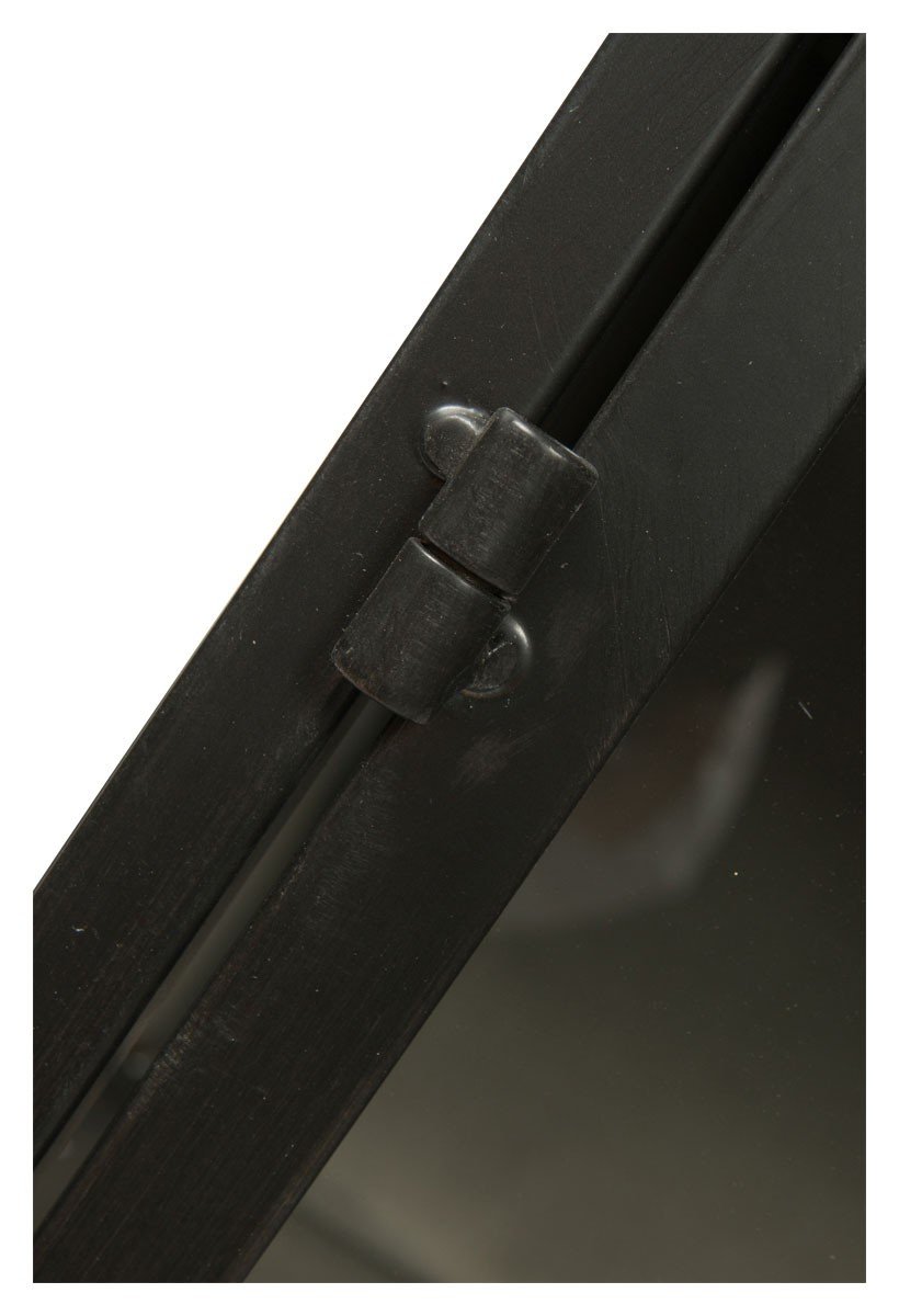 Metal Sideboard with 2 Glass Doors and 2 Drawers with Metal internal Shelf-abc