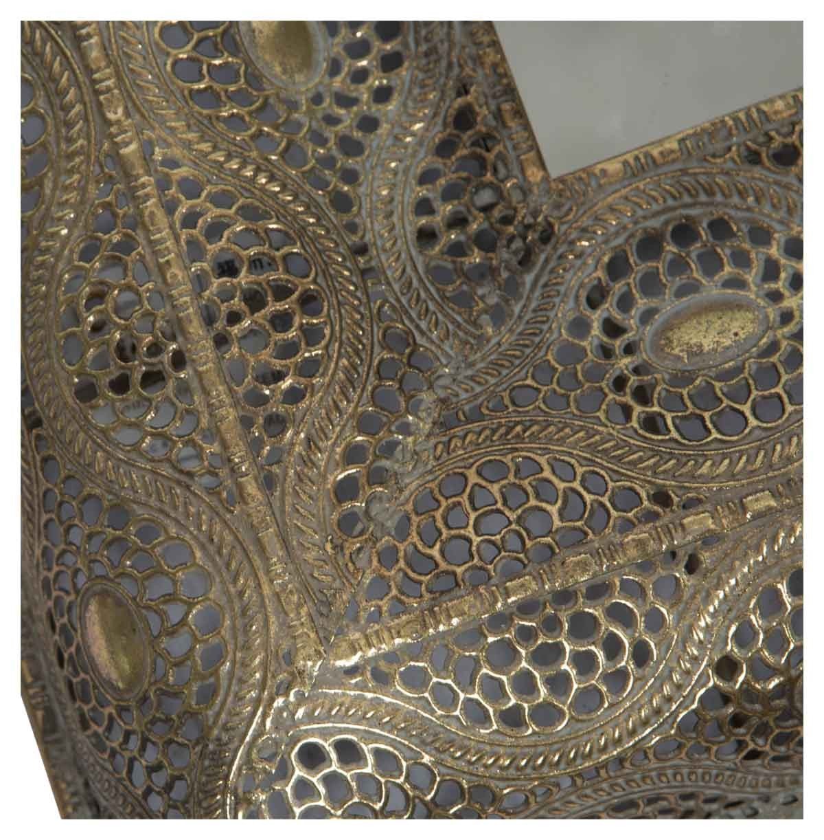 Filigree Metal Recangular Wall Mirror-abc