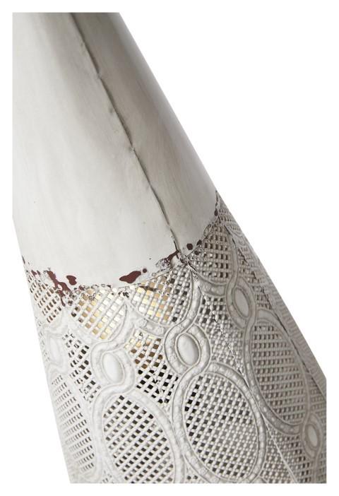 Filigree Metal Floor Lamp Large - Antique White-abc