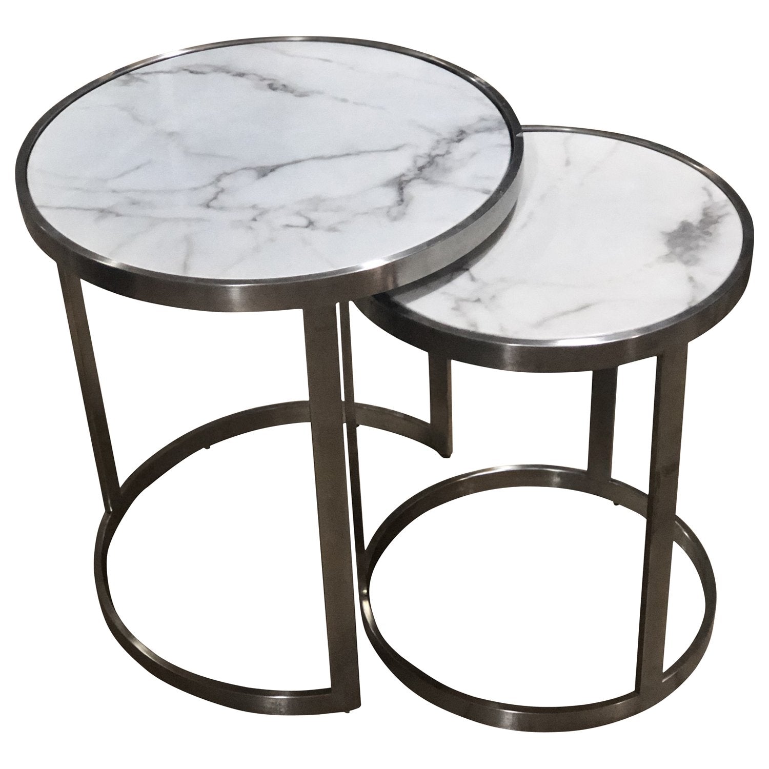 Sterling Side Table Set White Marble-Living-Future Classics Furniture-Default Title---abc
