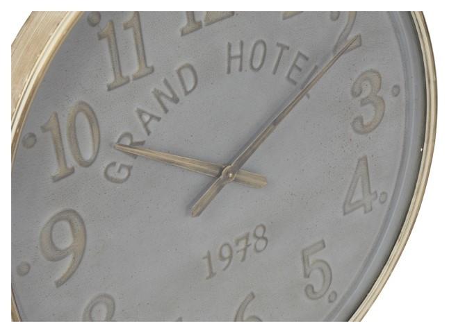 Wooden Paris Wall Clock 72cm - Antique Light Grey/Gold-Accessories-Home & Giftware-Default Title---abc