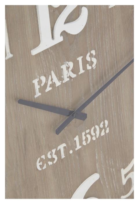 Wooden Paris Wall Clock 60cm - Antique Brown - 60x6x60cm-Accessories-Home & Giftware-Default Title---abc
