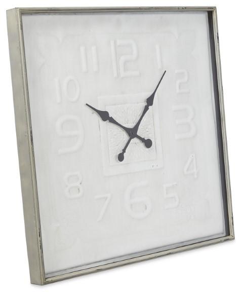 Square Contemporary Metal Wall Clock 80cm - Antique ICream-Accessories-Home & Giftware-Default Title---abc