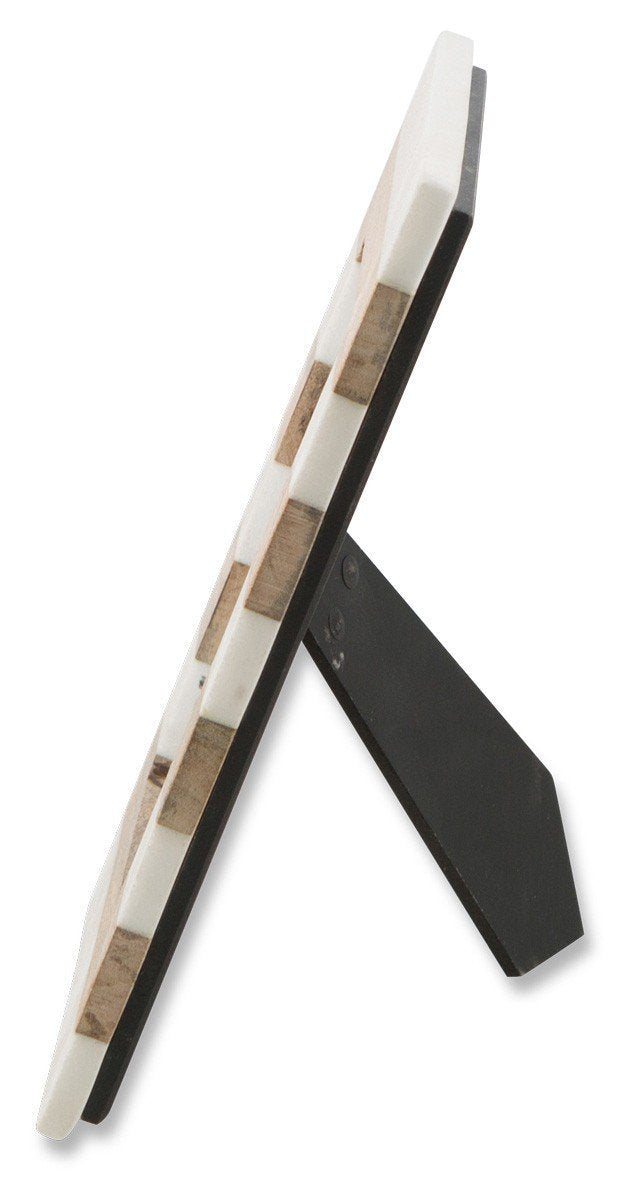 Striped Wood and Marble Picture Frame-Accessories-Home & Giftware-Default Title---abc