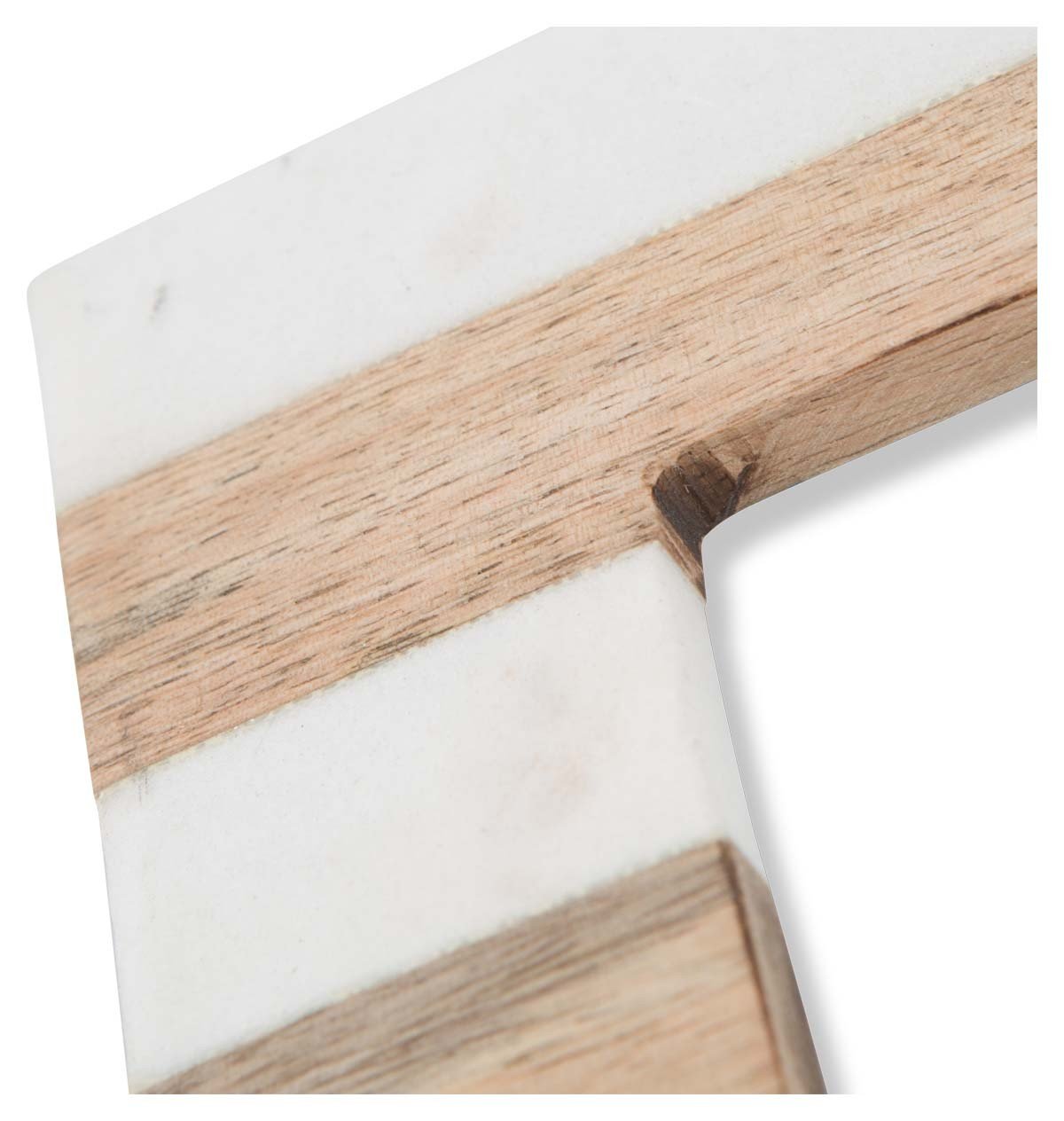 Striped Wood and Marble Picture Frame-Accessories-Home & Giftware-Default Title---abc