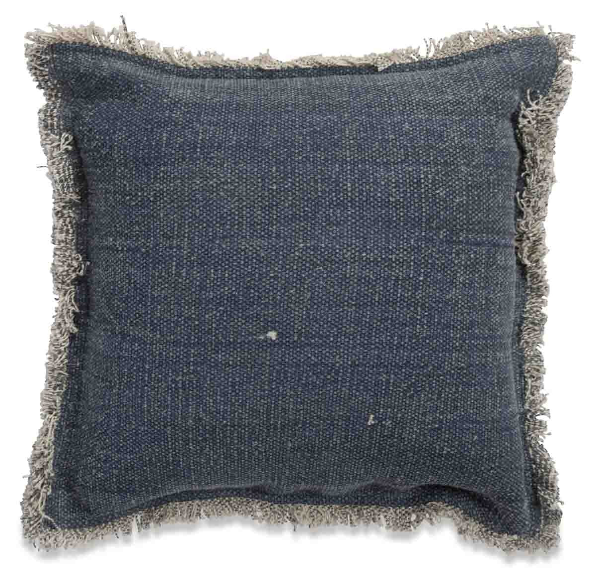 Kitson Hand Woven Stone Washed Cotton Floor Cushion with Fill-abc