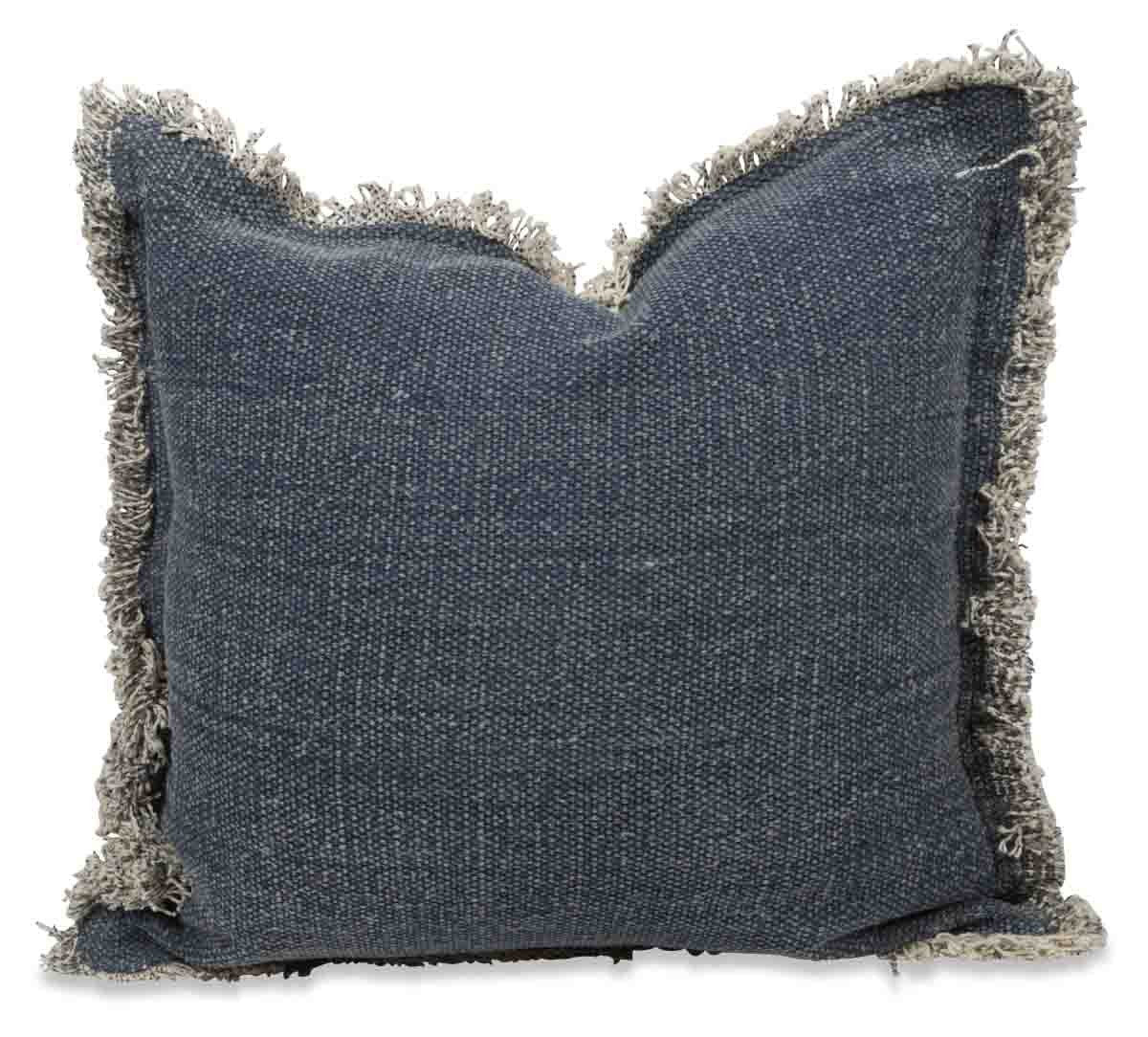 Kitson Hand Woven Stone Washed Cotton Floor Cushion with Fill-abc