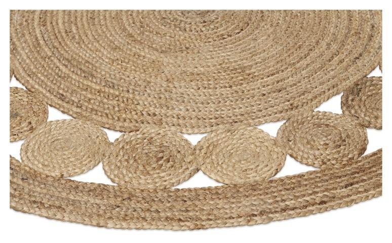 Round Bondi Circle Jute Rug 150cm - Natural-Living-Home & Giftware-Default Title---abc