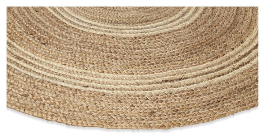 Round Inner Ring Jute Rug 200cm - Natural-Living-Home & Giftware-Default Title---abc