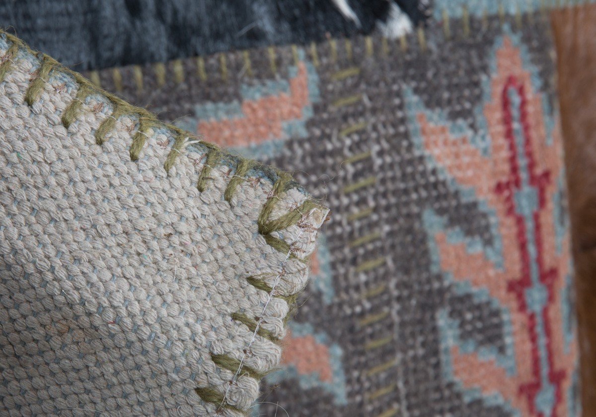 Rug Aramis Handmade Patch Wool and Hair on Hide-Living-Home & Giftware-Default Title---abc