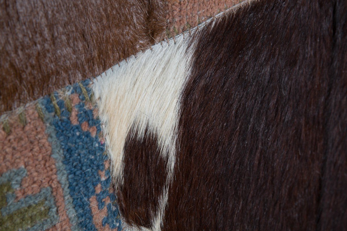 Rug Aramis Handmade Patch Wool and Hair on Hide-Living-Home & Giftware-Default Title---abc