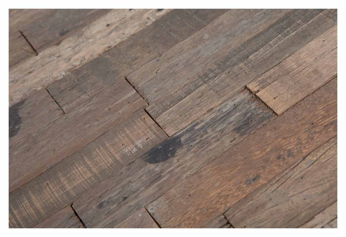 Vintage Round Distressed Wood and Iron Coffee Table-Living-Home & Giftware-Default Title---abc