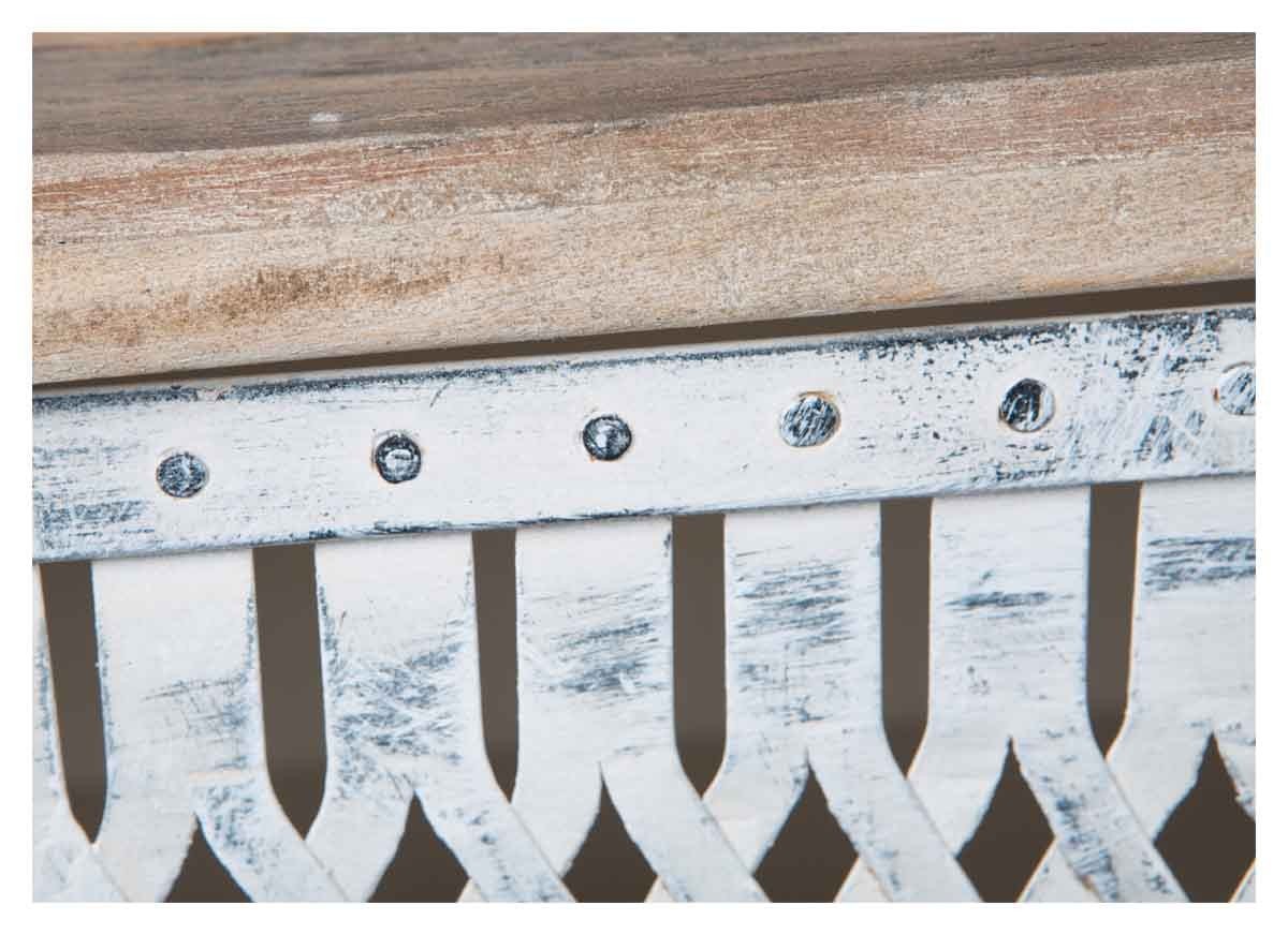 Vintage Distressed Wood and Iron Six Drawer Dresser-Living-Home & Giftware-Default Title---abc