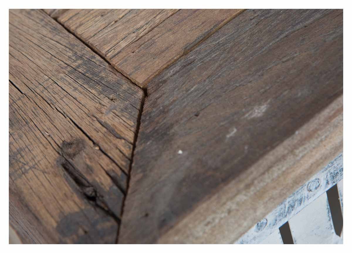 Vintage Distressed Wood and Iron Six Drawer Dresser-Living-Home & Giftware-Default Title---abc