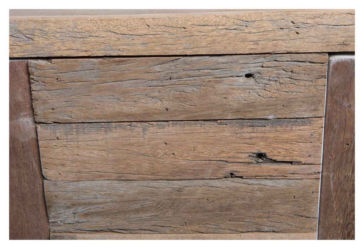 Vintage Distressed Wood and Iron Two Drawer Console-Living-Home & Giftware-Default Title---abc