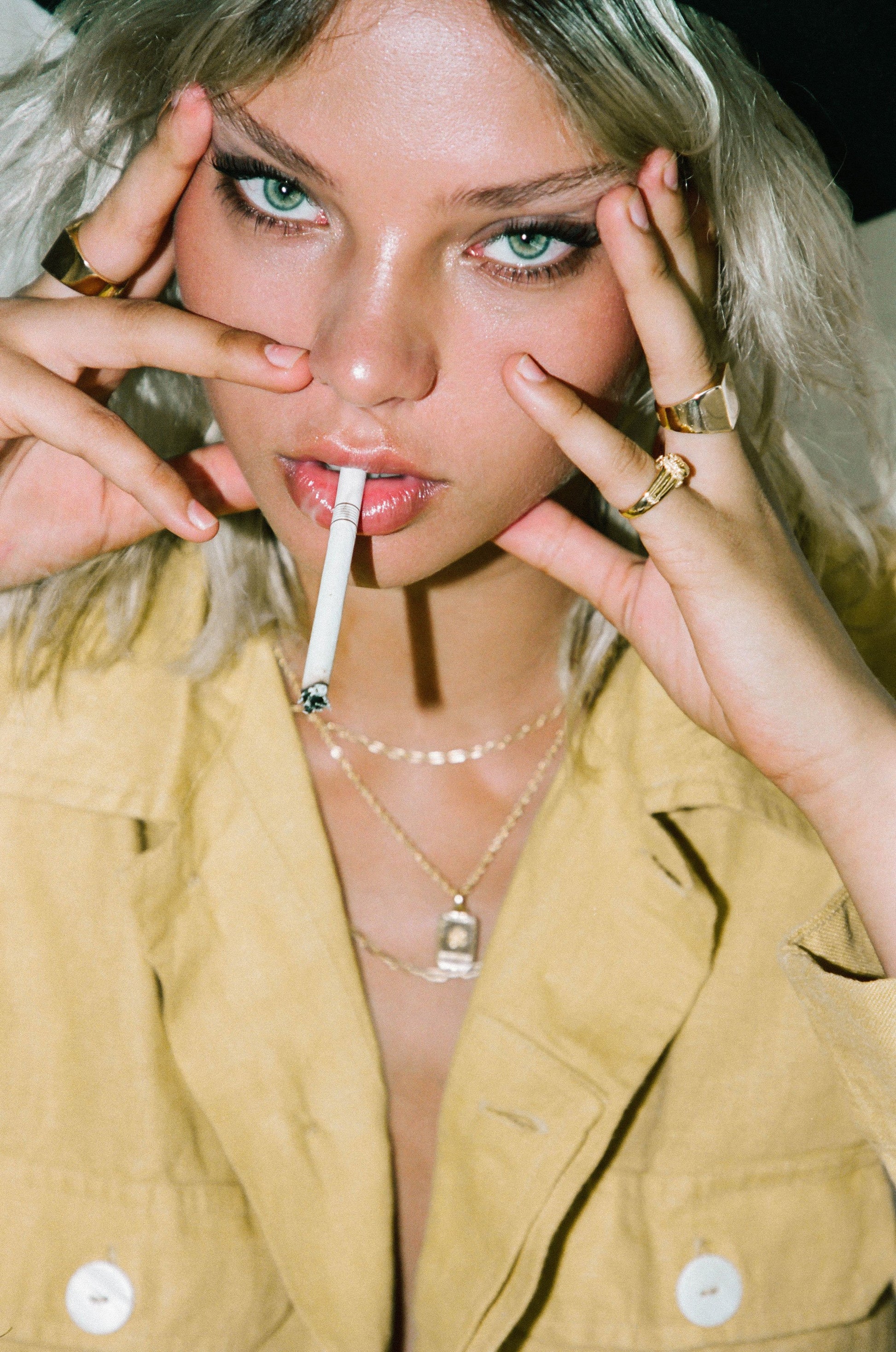 Scarab pinky ring gold plated-Ring-wildthings_collectables-1 (US 3.5 / 14.5mm)-Gold plated--abc