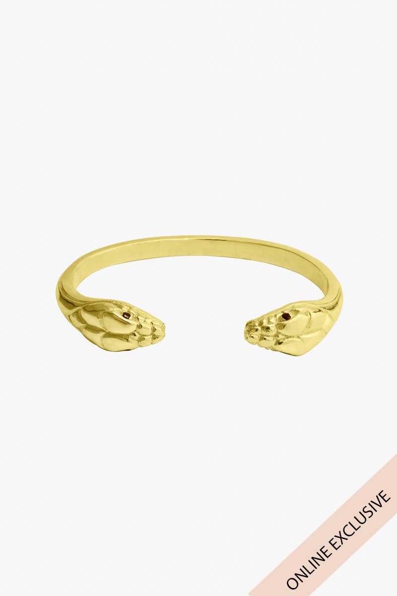Snake bracelet gold plated-Bangle-Wildthings_collectables-Gold plated---abc