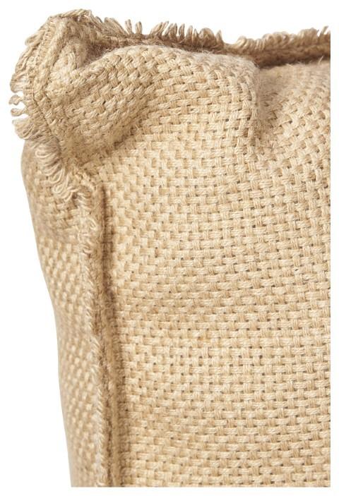 Large Jute 75cm Cushion - Natural-abc