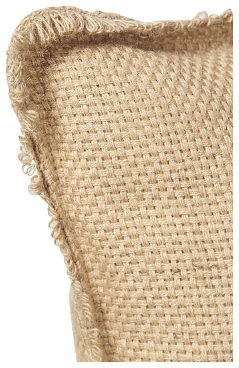 Large Jute 75cm Cushion - Natural-abc